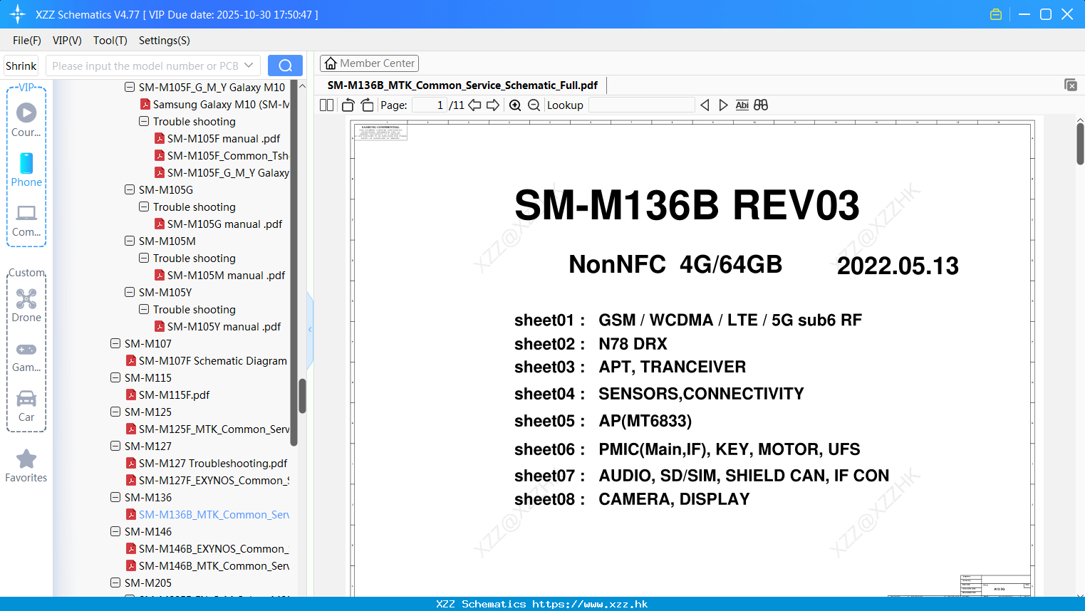 Samsung SM-M136B_MTK_Common_Service_Schematic_Full